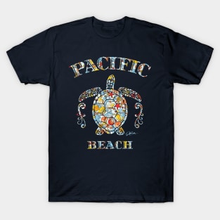 Pacific Beach, CA - Sea Turtle T-Shirt